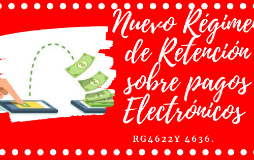 Retención sobre pagos electrónicos.